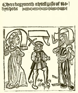 Una piccola storia di Robin Hood, stampata da Wynkyn de Worde da English School