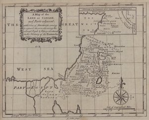 Carta della Terra di Canaan e delle parti adiacenti al tempo in cui Abramo venne a soggiornarvi, con l