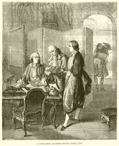 Un Ufficio di Contabilità a Parigi, 1790 da English School
