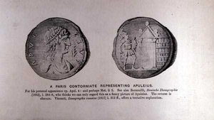 Un Contorniato di Parigi che Rappresenta Apuleio (c.124-170 d.C.)