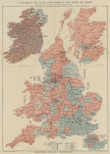 Mappa parlamentare del Regno Unito di Gran Bretagna e Irlanda