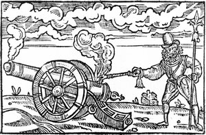 Un picchiere che accende un cannone