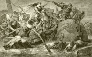 Una spedizione di saccheggio dei Vichinghi da English School