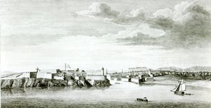 Prospetto del Castello del Moro e della città dell
