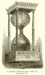 Clessidra da pulpito, tempo di Edoardo VI da English School