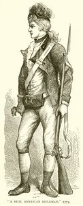 Un vero fuciliere americano, 1774 da English School