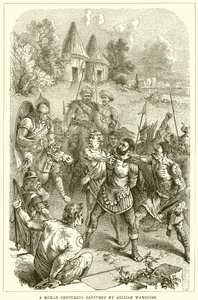 Un Centurione Romano Catturato dai Guerrieri Britannici da English School