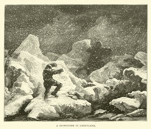 Una tempesta di neve in Groenlandia da English School