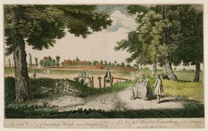 Una Vista Sud di Canonbury House, vicino a Islington da English School
