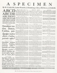 Un esemplare di W.Caslon da English School