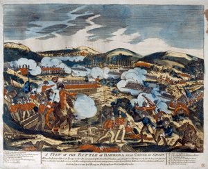 Una vista della Battaglia di Barossa, 1811 da English School