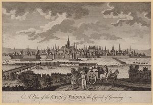 Veduta della città di Vienna, capitale della Germania da English School