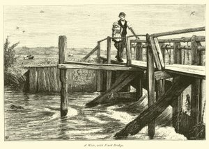 Una chiusa, con ponte fisso