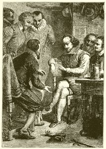 Un combattimento di spirito tra Shakespeare e Ben Jonson da English School