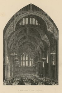 Un banchetto a Guildhall da English School
