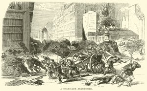Una barricata abbandonata, aprile 1871 da English School