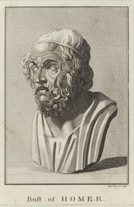Un busto di Omero da English School