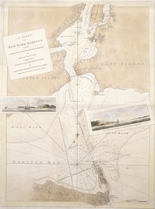 Una carta del porto di New York, 1774-1779