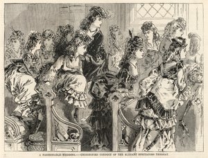 Un matrimonio alla moda; Comportamento indecoroso degli eleganti spettatori