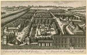 Vista generale dei Giardini di Vauxhall, Londra da English School