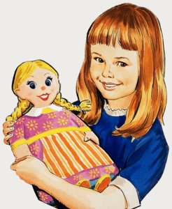 Una ragazza e la sua bambola