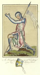 Cavaliere del XIII secolo nel suo abito militare da English School