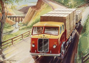 Un camion tuona verso Londra con il suo carico da English School
