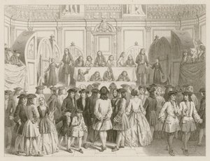 Una lotteria; circa 1750 da English School