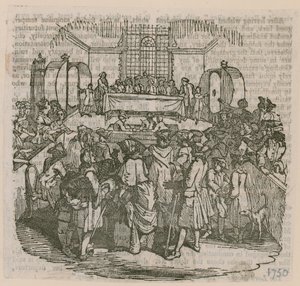 Una lotteria; datata 1750