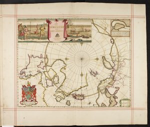 Mappa del Polo Nord e delle parti adiacenti, da 