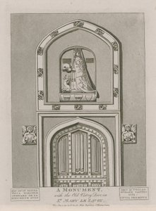 Un monumento con la vecchia porta della sacrestia in Santa Maria le Savoy da English School