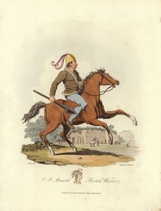 Un guerriero britannico a cavallo
