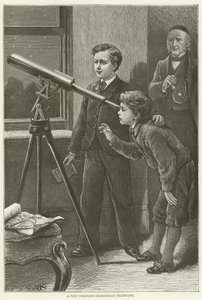 Uno sguardo attraverso il telescopio del nonno
