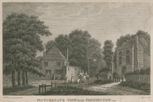 Una vista pittoresca vicino a Paddington, Middlesex da English School