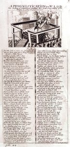 Una prognostica su W. Laud, ex vescovo di Canterbury, scritta nel 1641, che di conseguenza è avvenuta, 1645 da English School