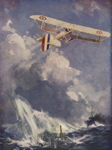 Un idrovolante che bombarda un sottomarino da English School
