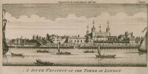 Una prospettiva sud della Torre di Londra da English School