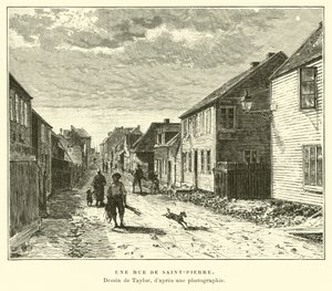 Una strada a Saint-Pierre, Saint Pierre e Miquelon da English School