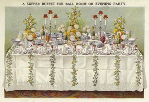 Un buffet per sala da ballo o festa serale