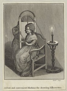 Una macchina sicura e conveniente per disegnare silhouette da English School