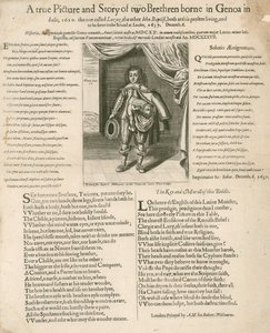 Un vero quadro e storia di due fratelli nati a Genova in Italia, 1620