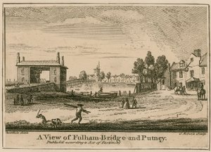 Veduta del Ponte di Fulham e Putney