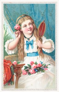 Una giovane ragazza con un fiore tra i capelli da English School