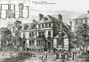 Abbey Place, St. Johns Wood, da The Building News, 18 gennaio 1878 da English School