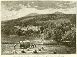 Abbotsford e le colline di Eildon da English School