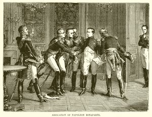 Abdicazione di Napoleone Bonaparte da English School