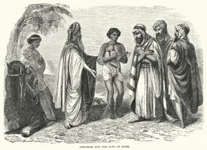 Abramo e i figli di Heth (incisione) da English School