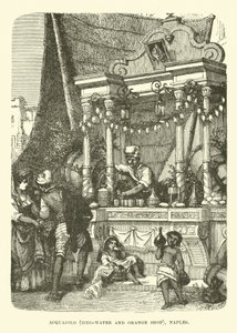 Acquajolo, negozio di acqua ghiacciata e arance, Napoli da English School