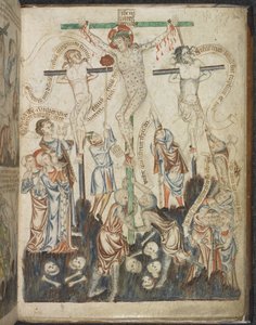 La Crocifissione, da Holkham Bible Picture Book, c.1320-30
