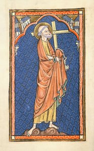 San Pietro, dal Salterio di Oscott, c.1270 da English School